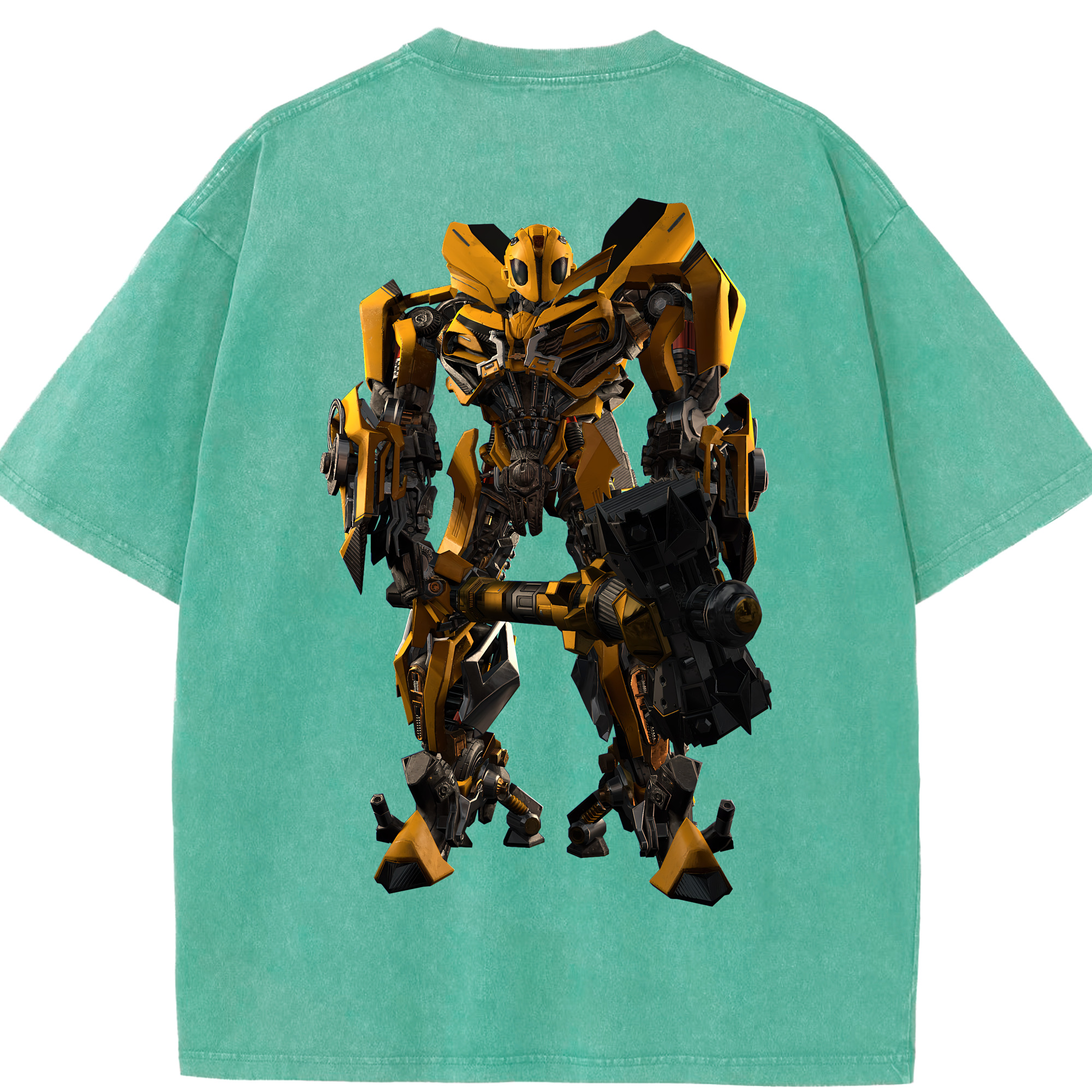 （画像用） Transformers トランスフォーマー 綿100% ヴィンテージ風 半袖Tシャツ（背面プリント）